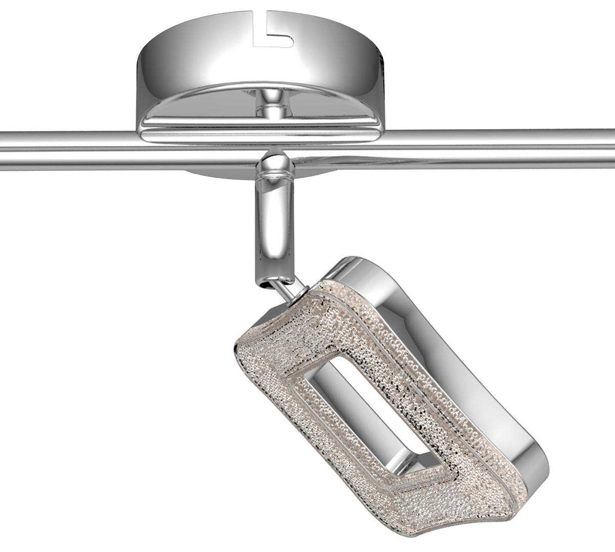 LED-Strahler Amelie 3-Flammig verstellbar L: 45 cm - Chromfarben, MODERN, Kunststoff/Metall (45cm) - Luca Bessoni