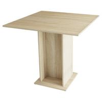 Étkezőasztal Siela - Sonoma tölgy, Konventionell, faalapú anyag (80/74/80cm)