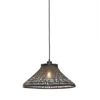 Hängeleuchte Tahiti/h45/b - Schwarz, Trend, Holz (45/45/20cm) - Good & Mojo