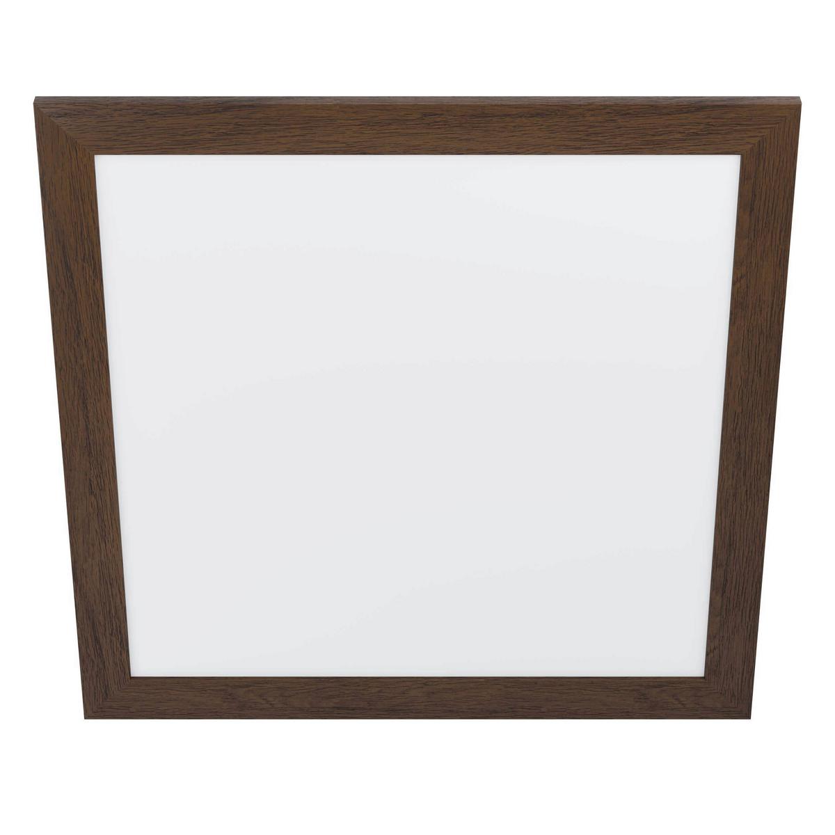 Deckenleuchte 99475* Piglionasso - Nussbaumfarben/Weiß, Natur, Holz/Kunststoff (64,5/64,5/5,5cm) - Eglo