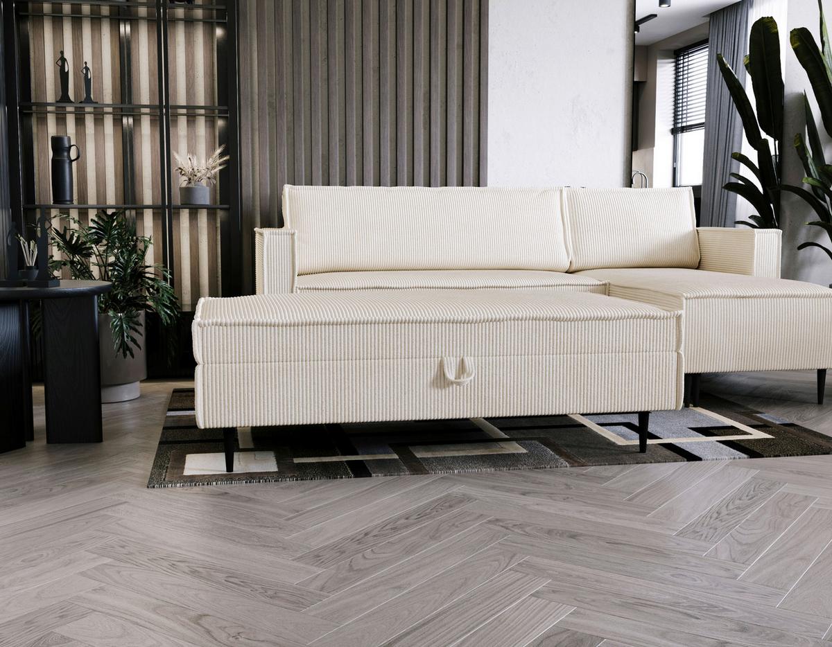 Ranger Beige B: 135 cm - Beige/Schwarz, Design, Textil (135/45/75cm) - Livetastic