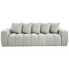 Schlafsofa Cloud Weiß B: 250 cm - Creme/Schwarz, Basics, Textil (250/86/140cm) - Livetastic
