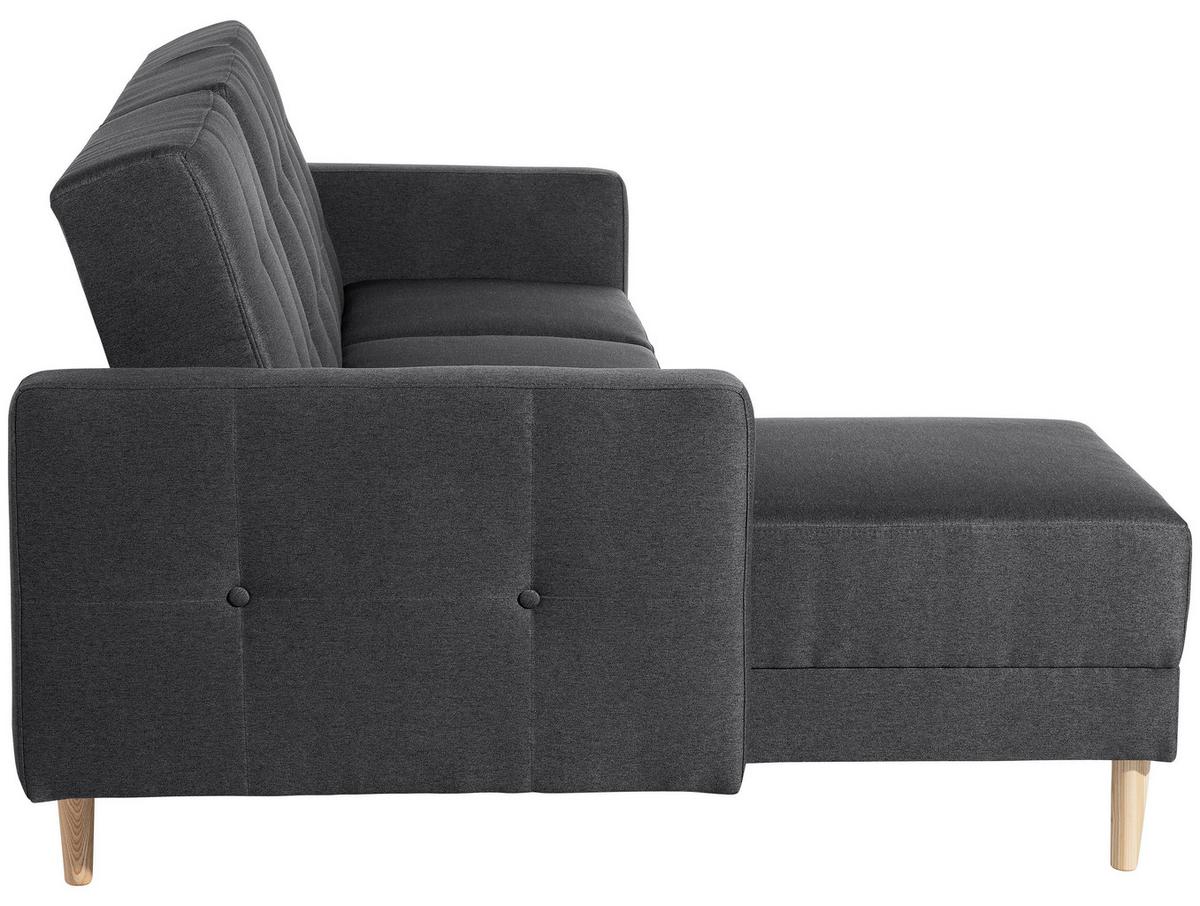Ecksofa Mit Schlaffunktion Easy Relax Graphitfarben - Eschefarben/Graphitfarben, MODERN, Textil (223/152cm) - Max Winzer