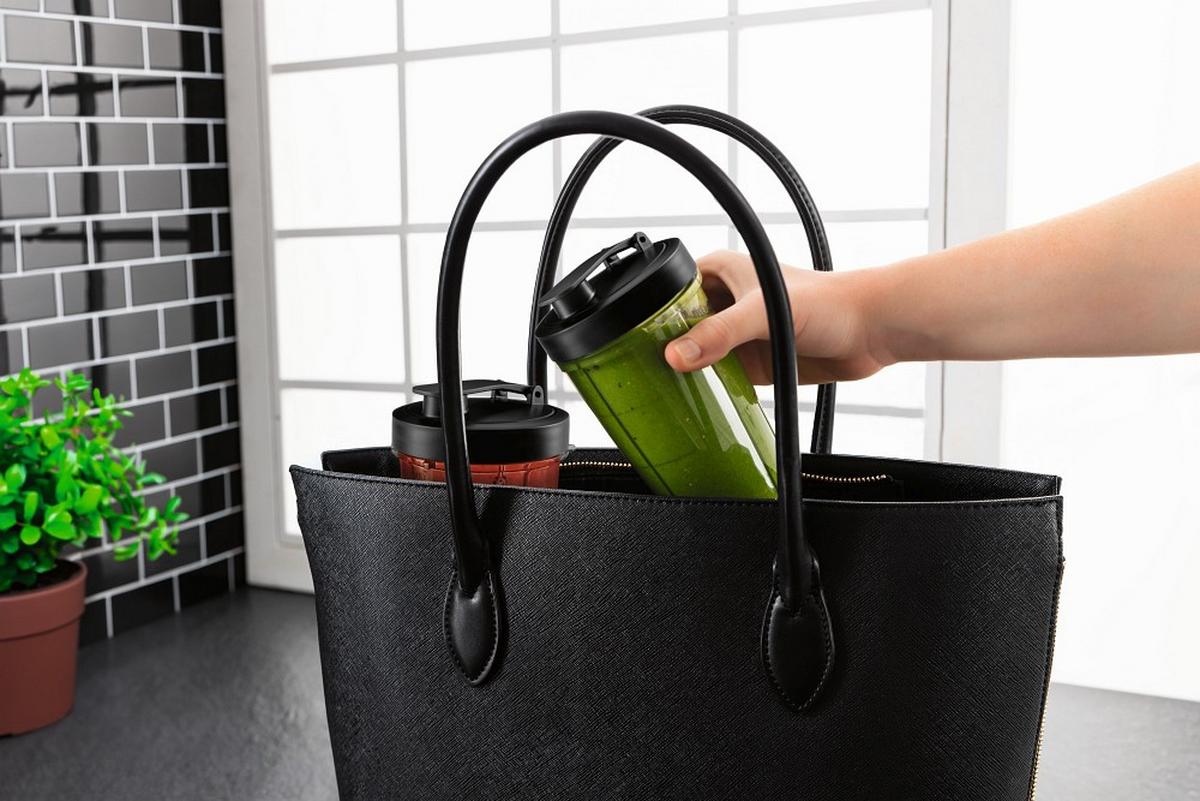 Smoothie Maker 16821 - Transparent/Schwarz, Basics, Kunststoff/Metall (11,5/11,5/31,8cm)