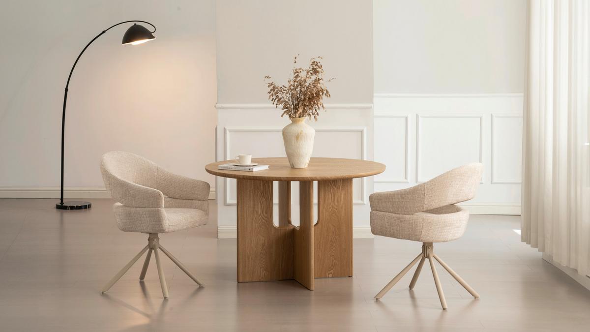 Esstisch Levi Eichefarben D: 120 cm - Eichefarben, MODERN, Holz/Holzwerkstoff (120/120/75cm) - Livetastic