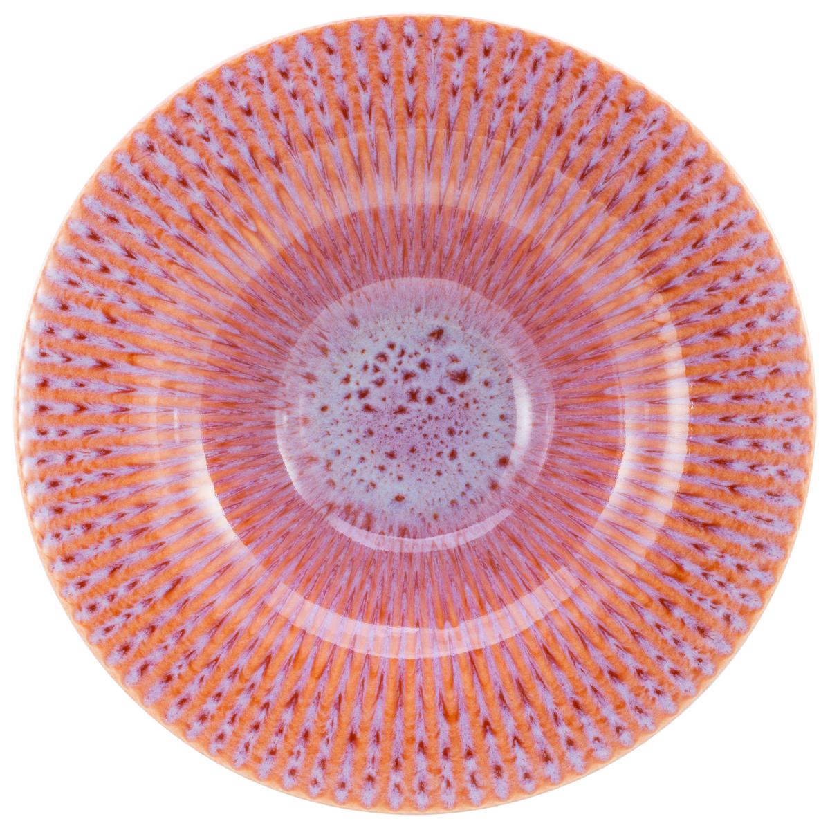 Gourmetteller Allegra Schwarz/Lachsfarben, Ø 30,5 cm - Schwarz/Lachsfarben, Basics, Keramik (30,5/6,5cm) - Creatable