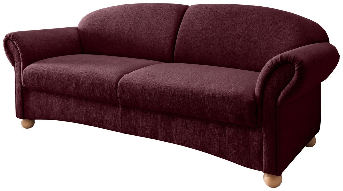 2-sitzer-sofa Torello Bordeaux B: 151cm - Wildeiche/Bordeaux, KONVENTIONELL, Textil (151/94/80cm) - Livetastic
