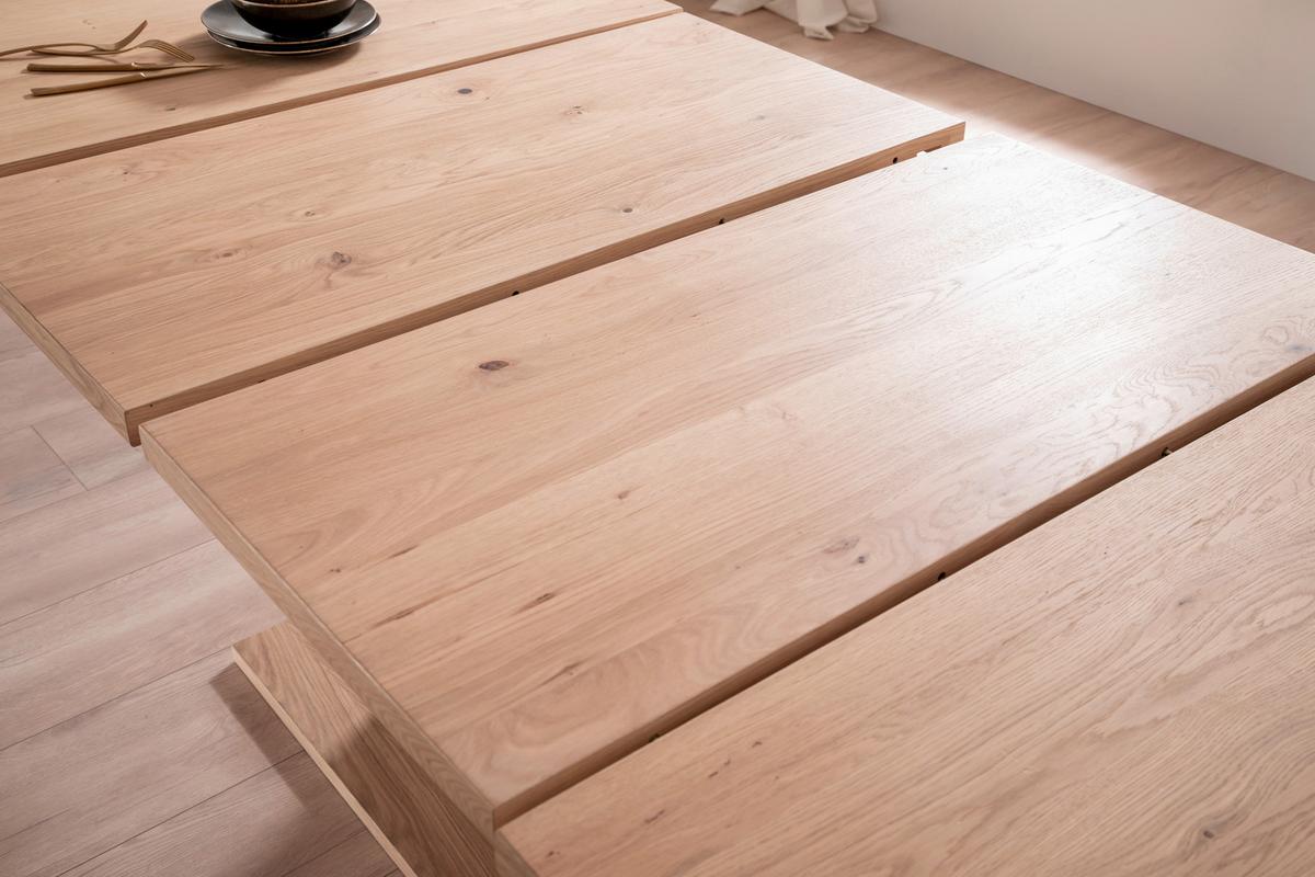 Esstisch Ausziehbar Valencia 180-280x100 Cm - Eiche Bianco/Anthrazit, Design, Holz/Holzwerkstoff (180-280/100/78cm) - MID.YOU