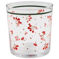 Trinkglas grün/Rot Malu ca. 380 ml - Rot/Grün, Basics, Glas (8,6/9cm) - Luca Bessoni