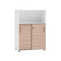 AKTENSCHRANK Metz Weiß/Beige B: 80,1cm - Beige/Weiß, MODERN, Holzwerkstoff (80,1/113,4/38,2cm) - MID.YOU