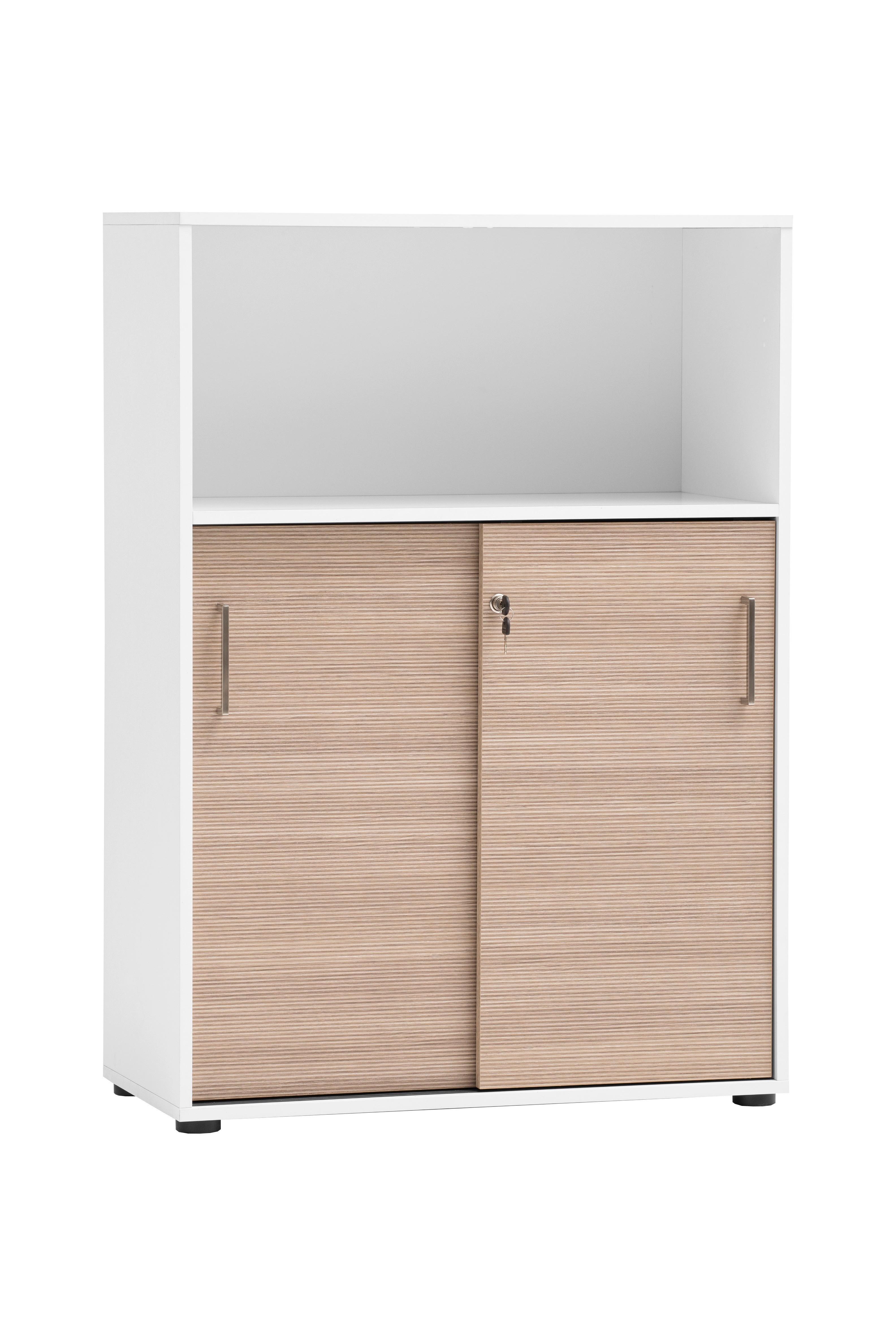 AKTENSCHRANK Metz Weiß/Beige B: 80,1cm