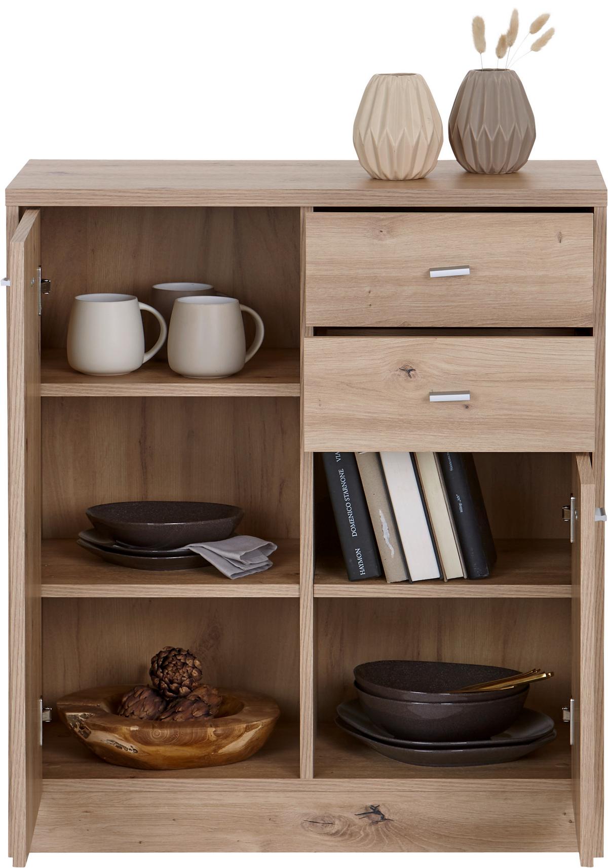 Kommode B: 74 cm 4-You New Eiche Artisan Dekor - Eiche Artisan, MODERN, Holzwerkstoff (74/85,4/34,6cm)