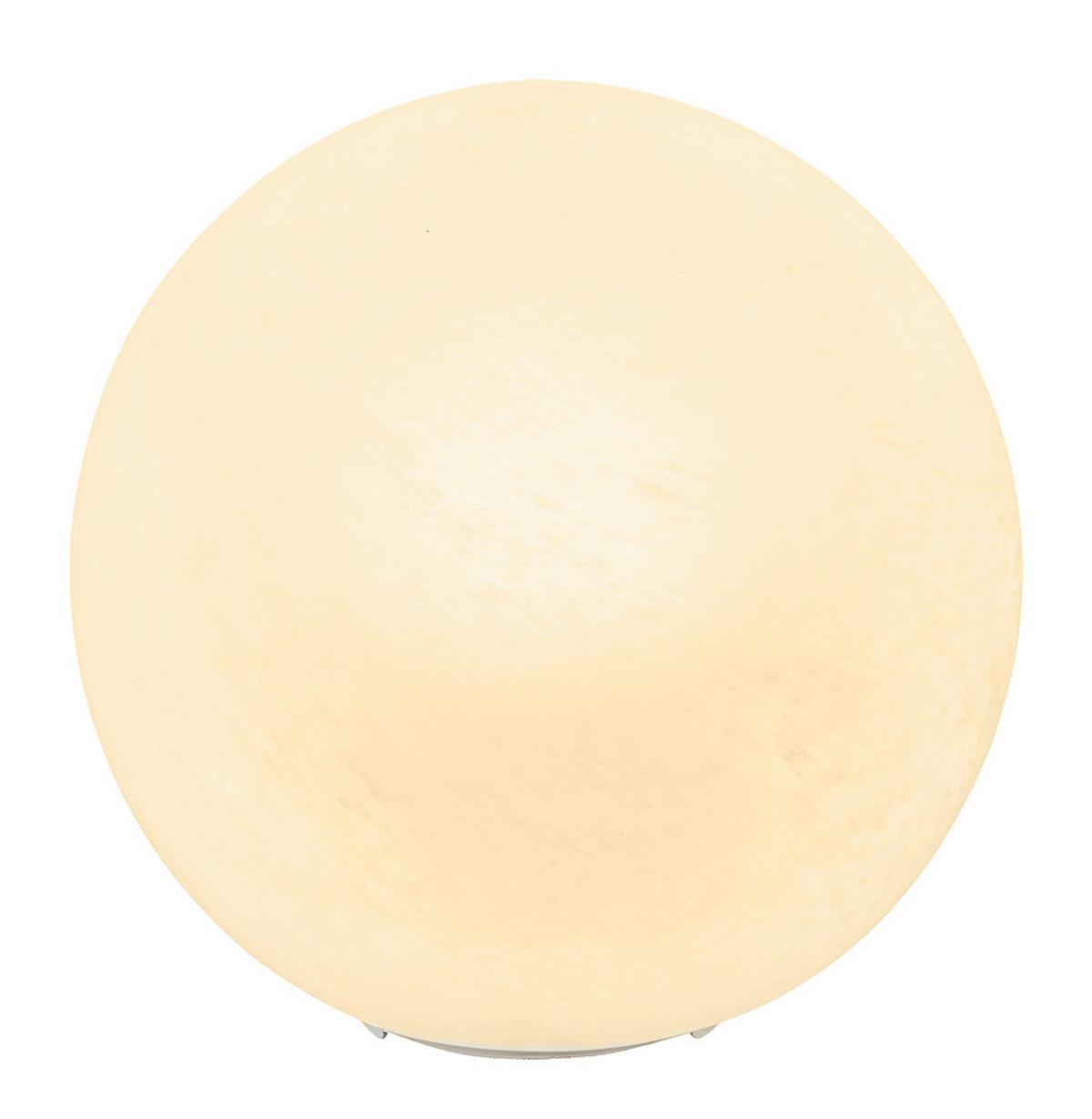 Tischleuchte Exkl. 1xe27, 60w - Weiß, Design, Glas/Metall (25/24,5cm) - Globo