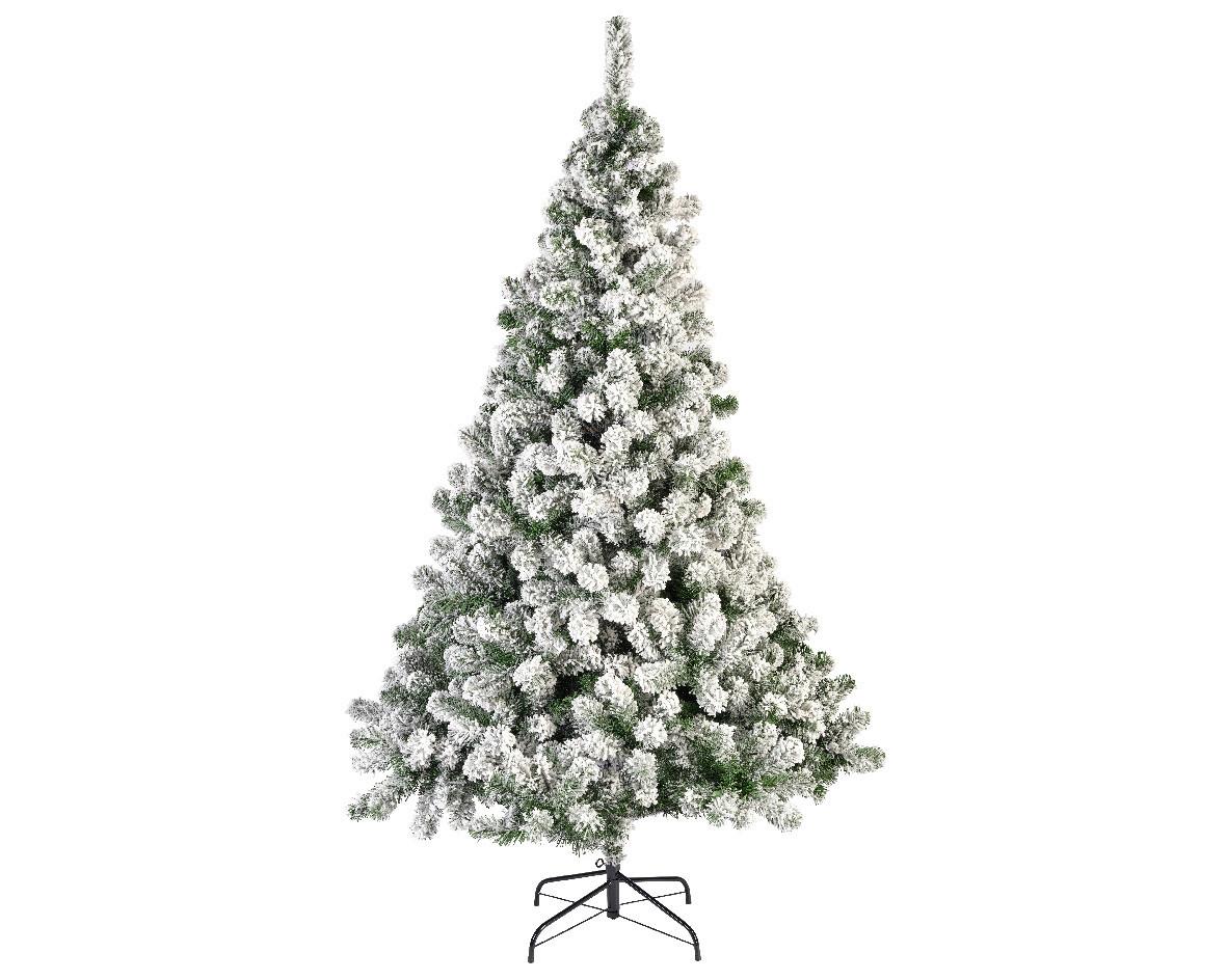 Vianočný stromček výška: 210 cm - biela/zelená, Konventionell, kov/plast (137/210cm) - Mömax