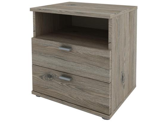 Nočný Stolík Pluto - farby dubu, Moderný, kompozitné drevo (45/47/35cm) Nočný Stolík Pluto - farby dubu, Moderný, kompozitné drevo (45/47/35cm)