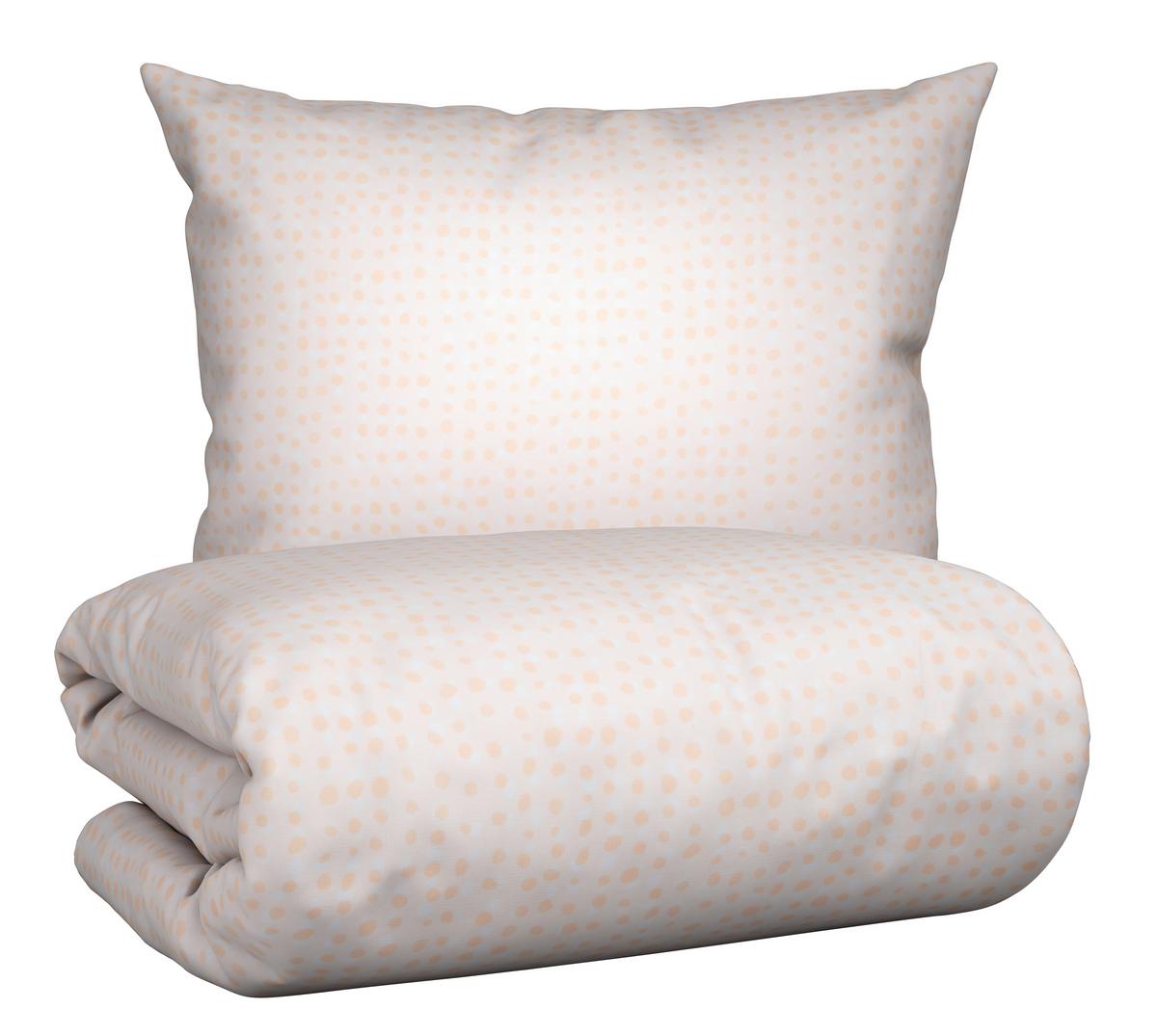 Oboustranné povlečení Luise Wende, 70/90 140/200cm - bílá/světle růžová, Moderní, textil (140/200cm) - Modern Living