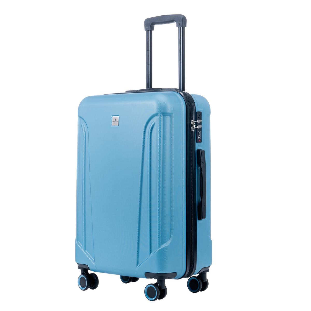 Reisekofferset 19491-330 Domestic - Pastellblau, Basics, Kunststoff (49,5/75,5/29,5cm)