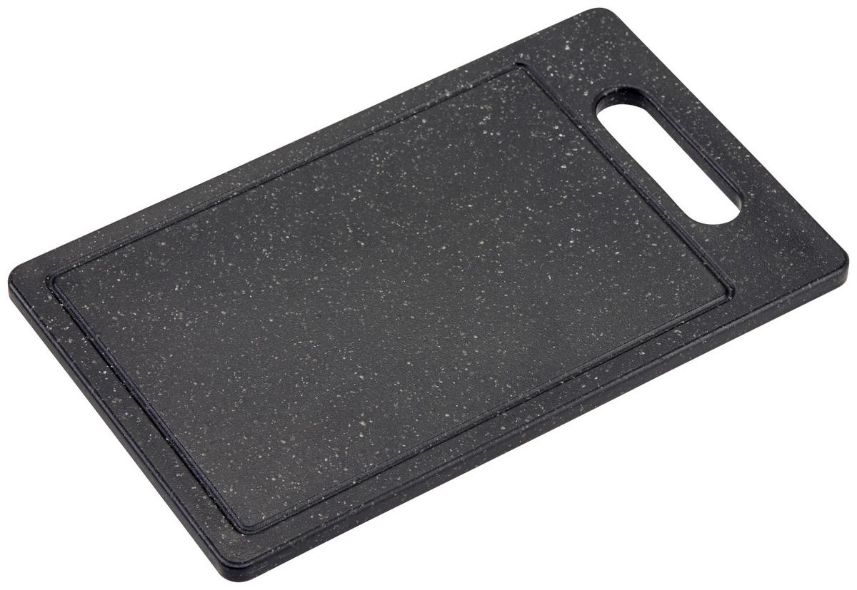 Schneidebrett Delara - Schwarz, Basics, Kunststoff (25,2/15,3/0,7cm) - James Wood