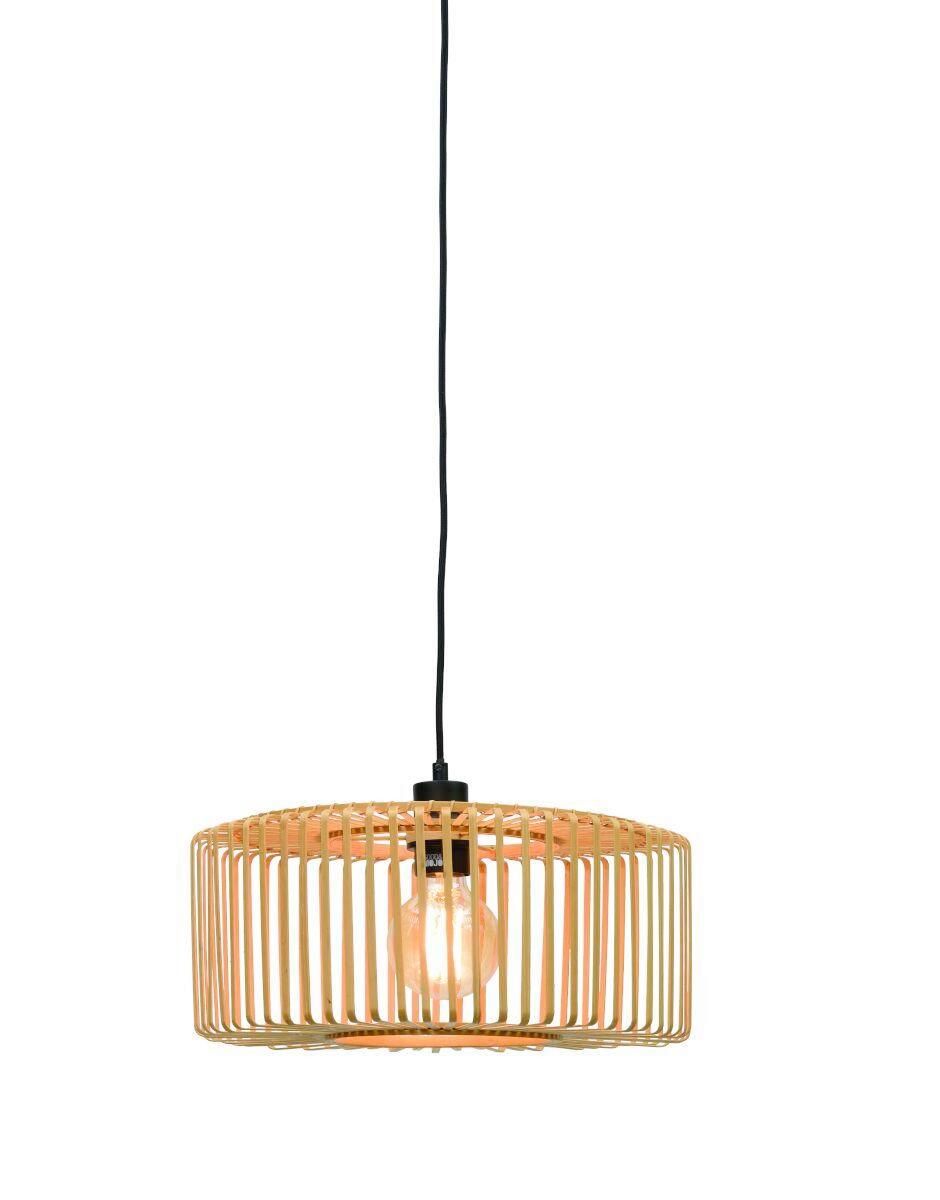 Hängeleuchte Bromo/h/4018/n - Naturfarben, Trend, Holz (40/20cm) - Good & Mojo