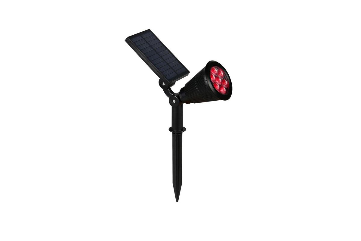 Solarleuchte Festival Schwarz L: 9 cm - Schwarz, KONVENTIONELL, Kunststoff (9/36/24cm)