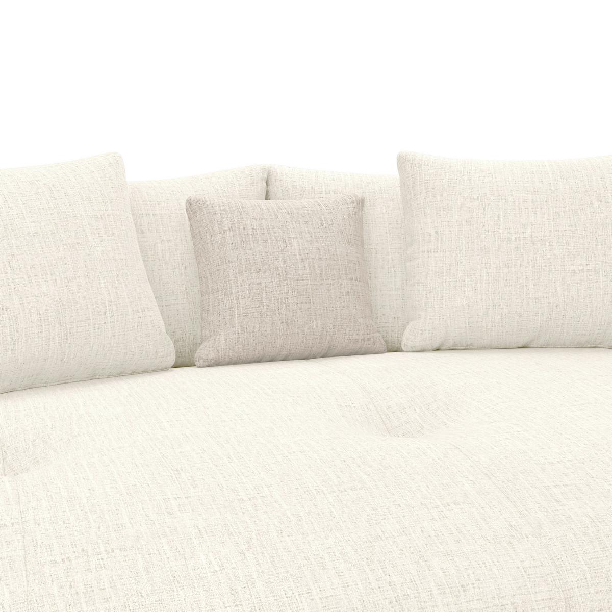 Mega pohovka ARUBA 2, béžová/svetlohnedá ženilka - svetlohnedá/čierna, Trend, textil/plast (238/80/140cm) - Luca Bessoni