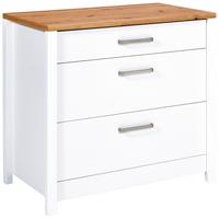 Spodní kuchyňská skříňka SAN SAN - bílá/barvy stříbra, Romantický / Rustikální, kov/kompozitní dřevo (100/92/60cm) - Mömax