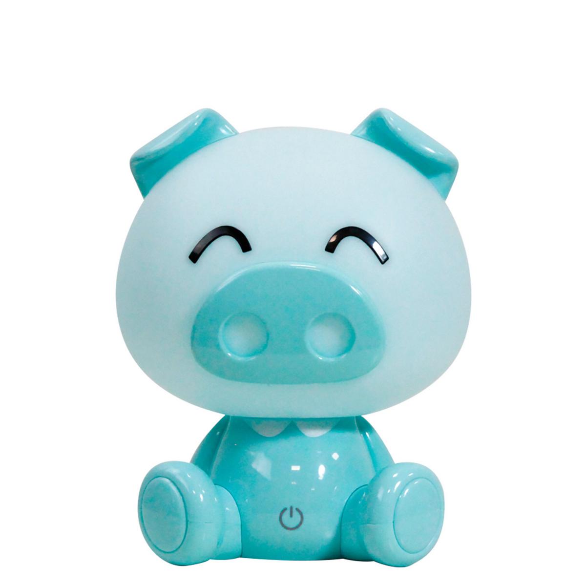 Kindertischleuchte 074/lc - Hellblau, Basics, Kunststoff (15/15/19cm)