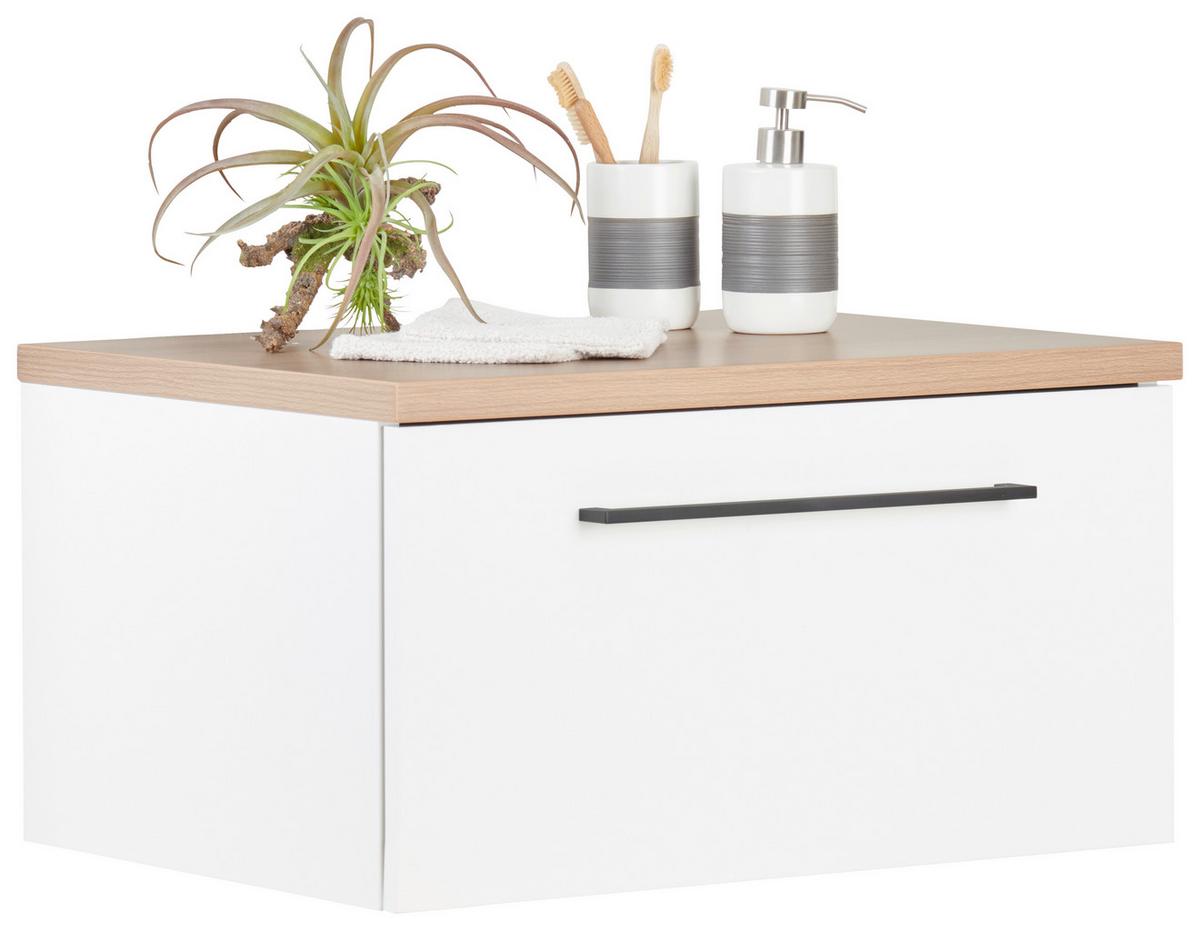 SPODNÍ SKŘÍŇKA CARLY - bílá/černá, kov/kompozitní dřevo (60/30/45cm)