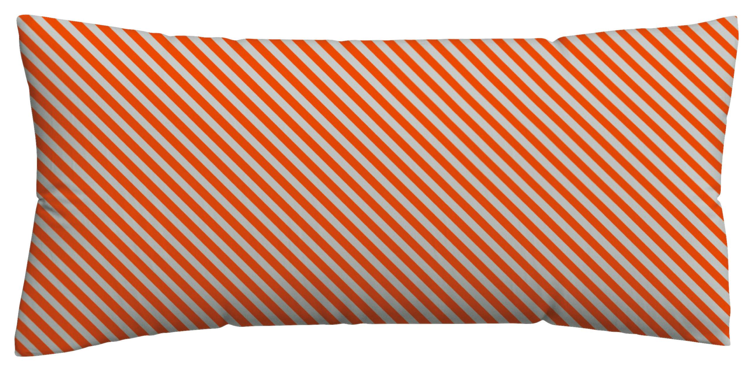 Kopfpolsterbezug Woven Satin Fade - Rot/Hellgrau, Basics, Textil (40/80cm) - Schlafgut