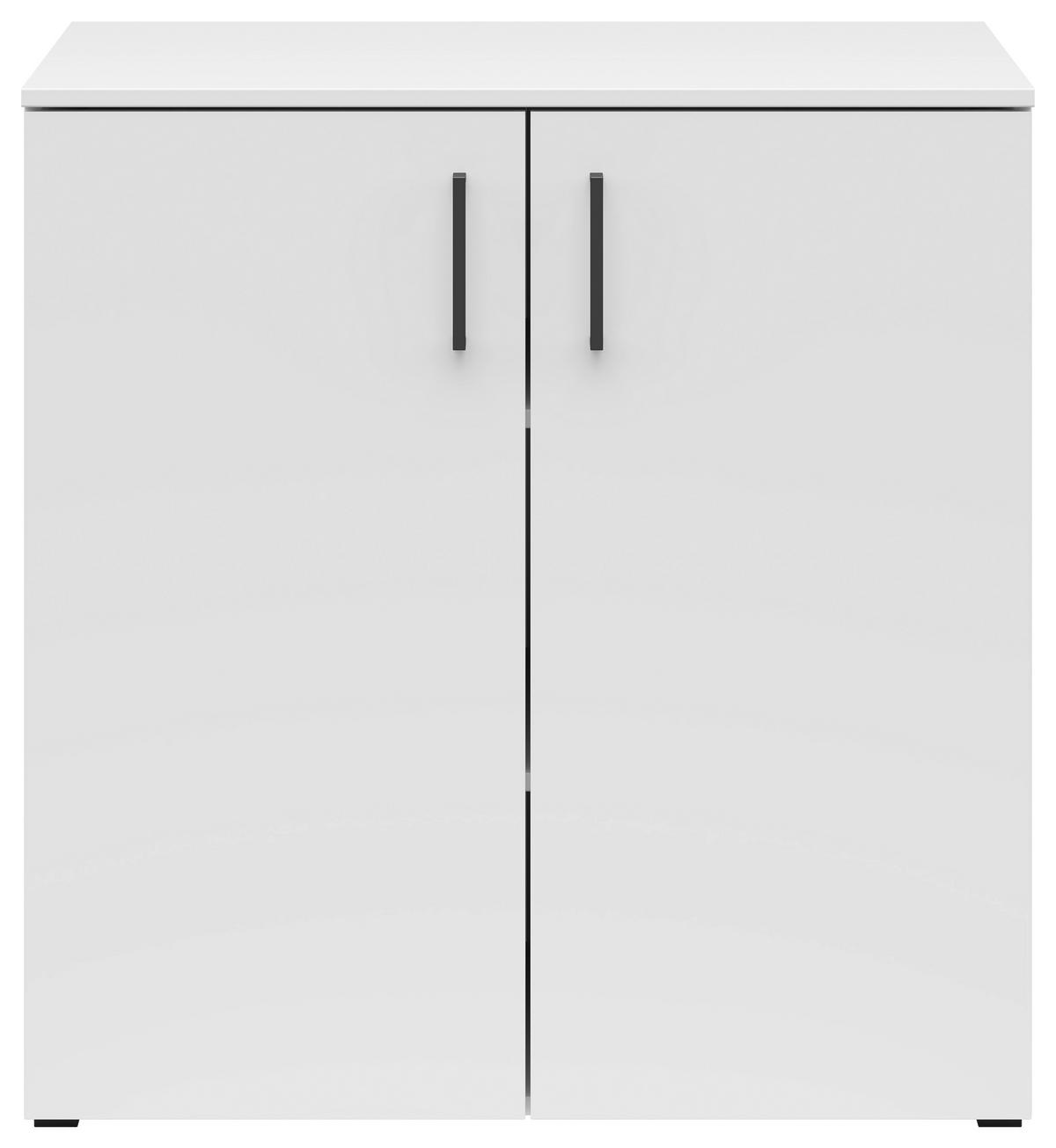 Kommode Multi, Cabinet 2 Doors, S588- - Anthrazit/Weiß, MODERN, Holzwerkstoff (80/83/52cm)
