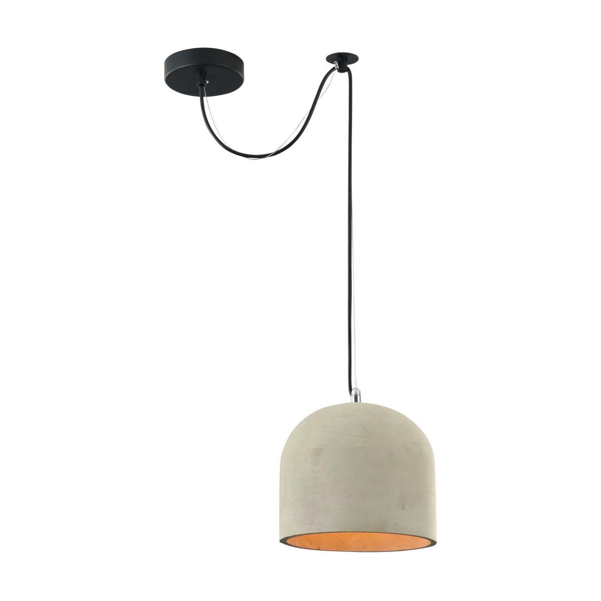 Pendelleuchte Broni - Schwarz/Grau, Trend, Stein/Metall (20/18cm) - MAYTONI