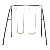 Hojdačka Biela, antracitová - biela/antracitová, Basics, kov/plast (210/217/210cm)