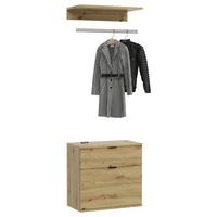 Garderobe Projekt X 2-teilig Eiche Artisan B: 60 Cm - KONVENTIONELL, Holzwerkstoff (60/61/34cm) - MID.YOU