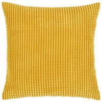 Zierkissen Halina 45x45 cm Fleece Senffarben mit Zipp - Gelb, MODERN, Textil (45/45cm) - Luca Bessoni