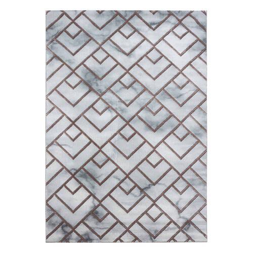 Webteppich Bronze/Hellgrau Naturfaser Naxos 240x340 cm - Bronzefarben, Design, Textil (240/340cm)