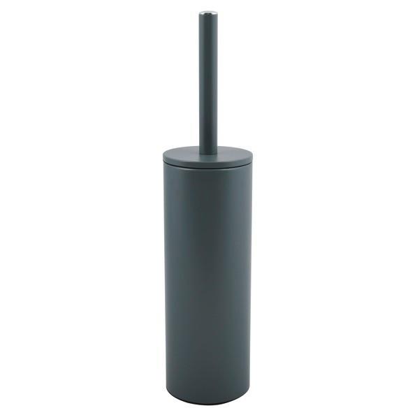 Wc-bürstengarnitur Akira Stehend Metall - Grau, Basics, Metall (9,5/40cm)