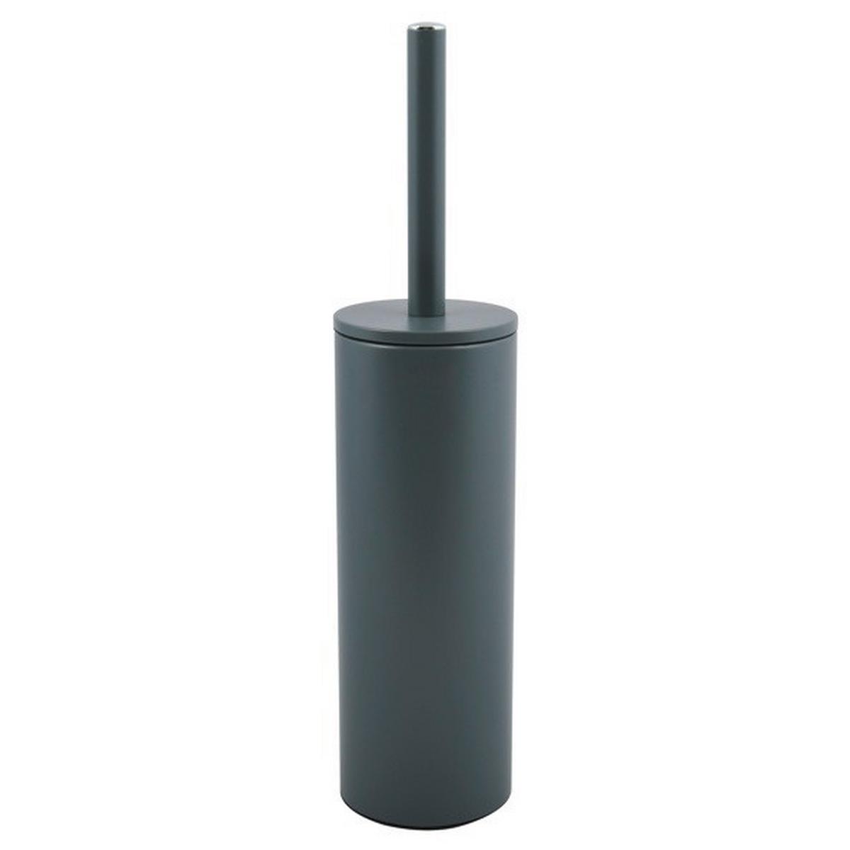 Wc-bürstengarnitur Akira Stehend Metall - Grau, Basics, Metall (9,5/40cm)