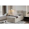 Boxbett Rivia Beige Lf: 90x200 cm - Beige/Silberfarben, MODERN, Holz/Textil (90/200cm) - MID.YOU
