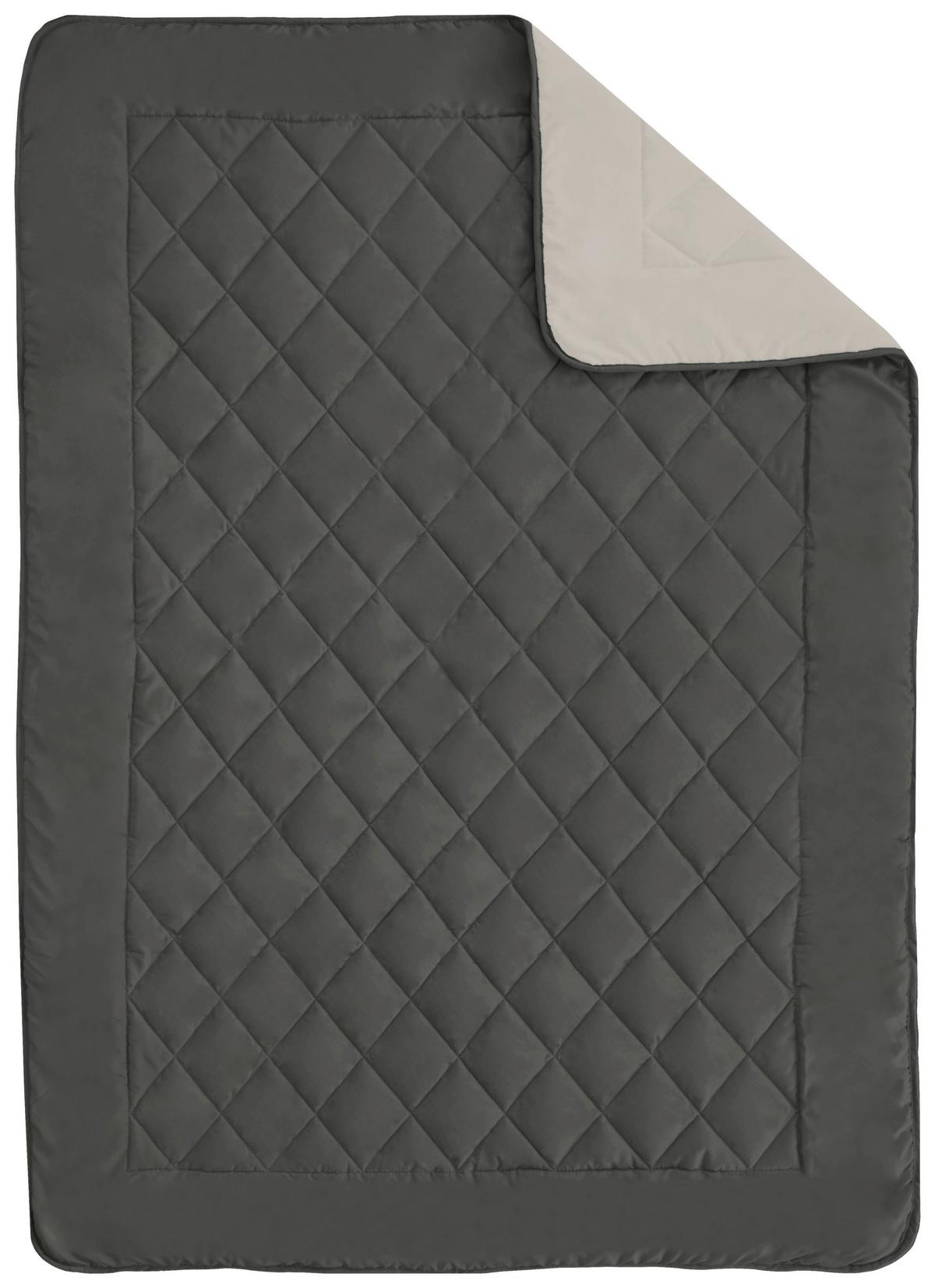 Steppdecke Annika Leicht 140x200 cm - Taupe/Grau, MODERN, Textil (140/200cm) - Luca Bessoni