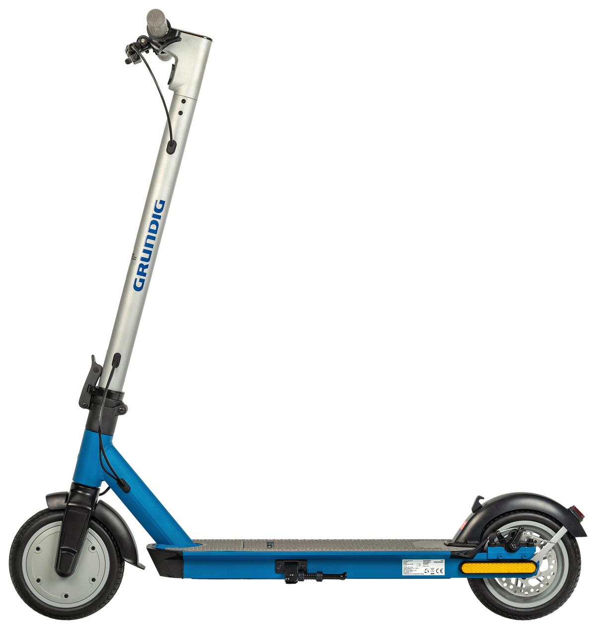 E-Scooter Grundig inkl. Digitaler Tachoanzeige - Blau/Grau, Basics, Kunststoff/Metall (116/43/114,5cm) - Grundig
