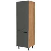 Geräteumbauschrank Easytouch - Eichefarben/Grün, MODERN, Holzwerkstoff (60/216,6/58cm) - Nobilia