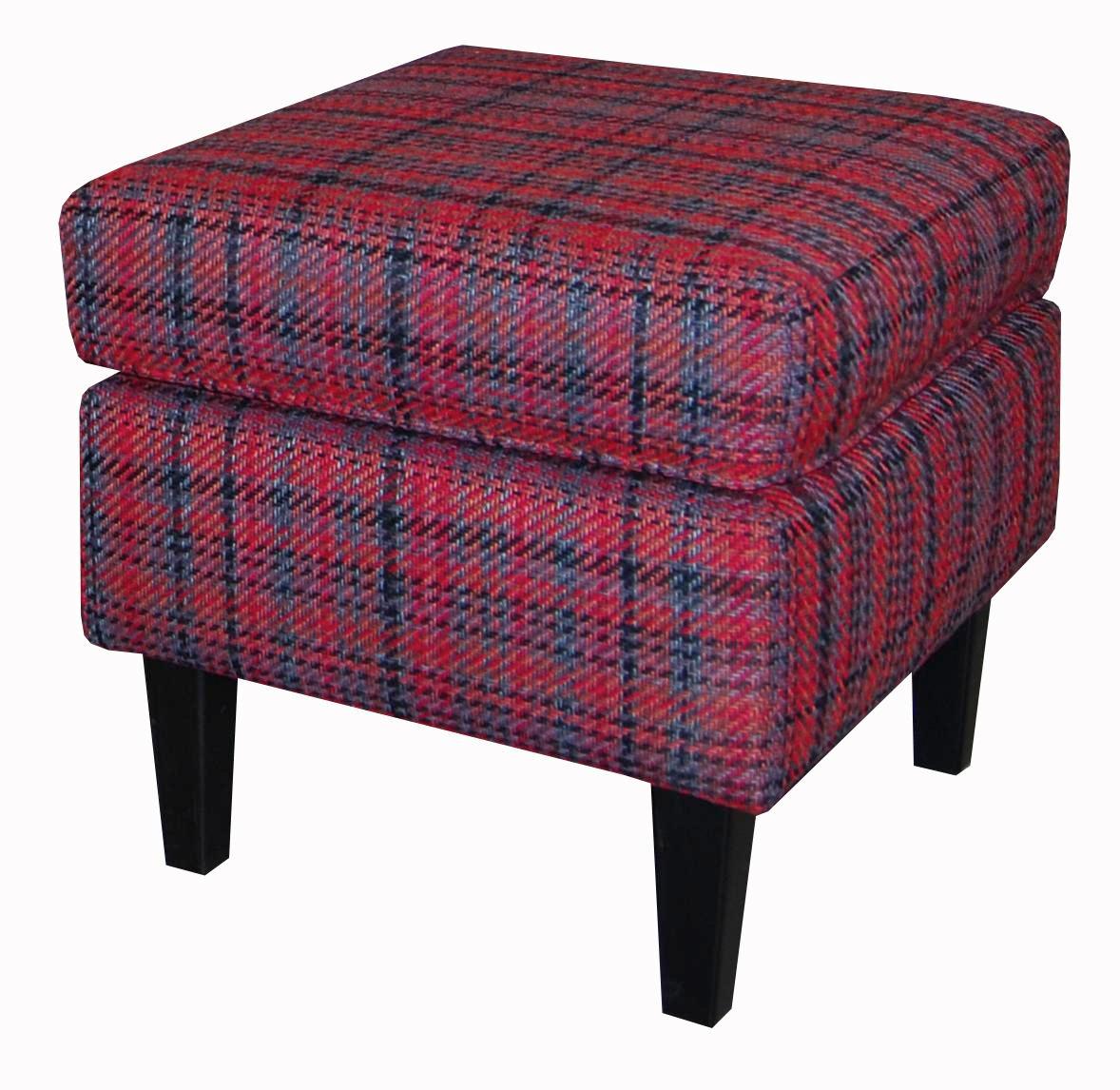 TABURET NOEL - Romantický / Vidiecky, drevo/textil (50/44/45cm)