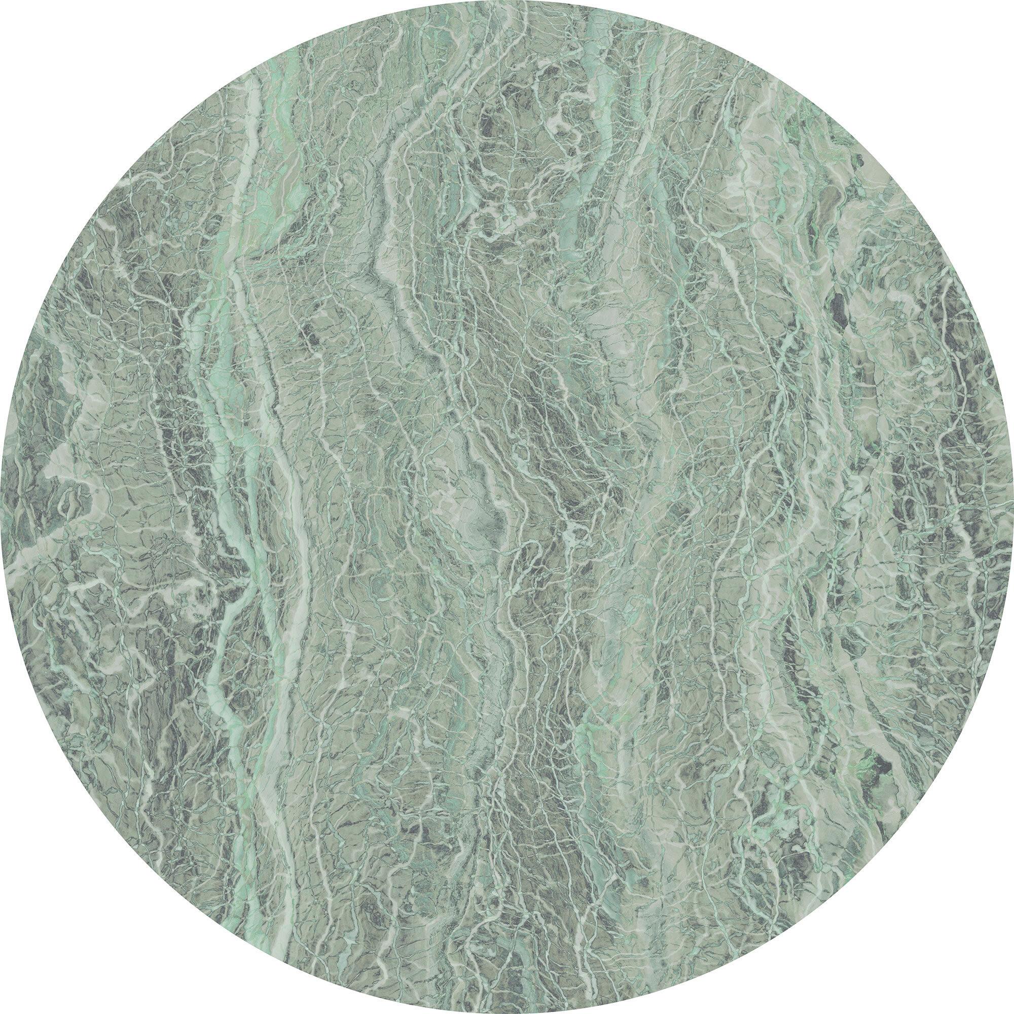 Fototapete Green Marble - Rosa/Grün, Trend, Papier (125cm) - Komar