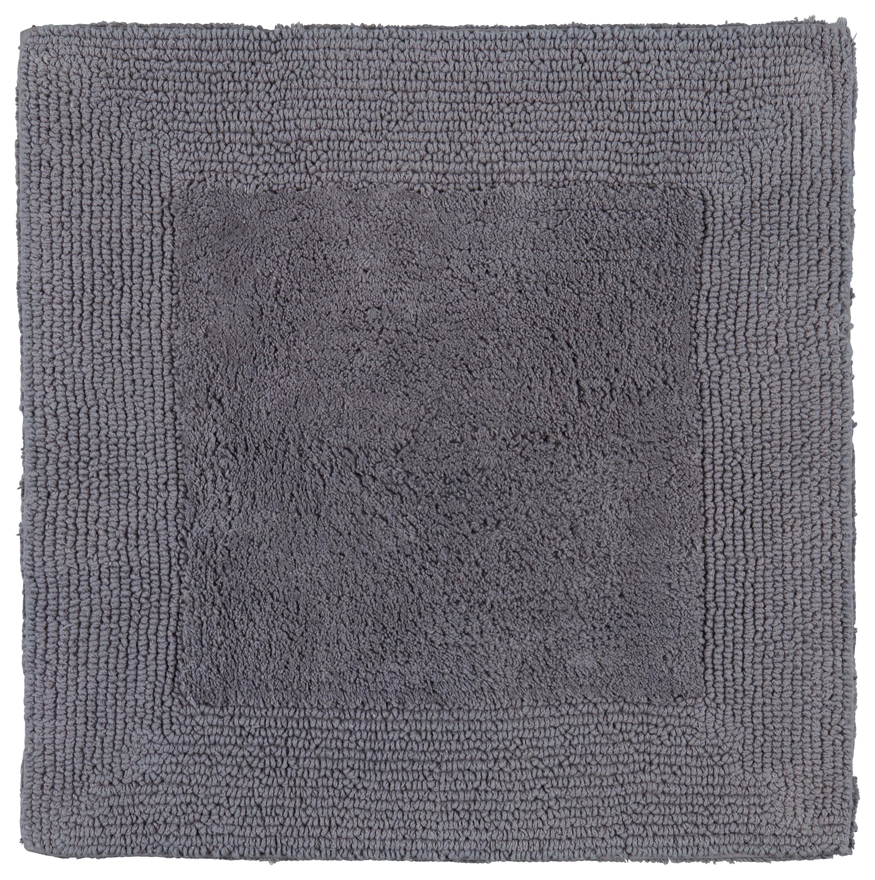 Koupelnová Předložka Karen, 50/50cm, Antracitová - antracitová, Konvenční, textil (50/50cm) - Premium Living