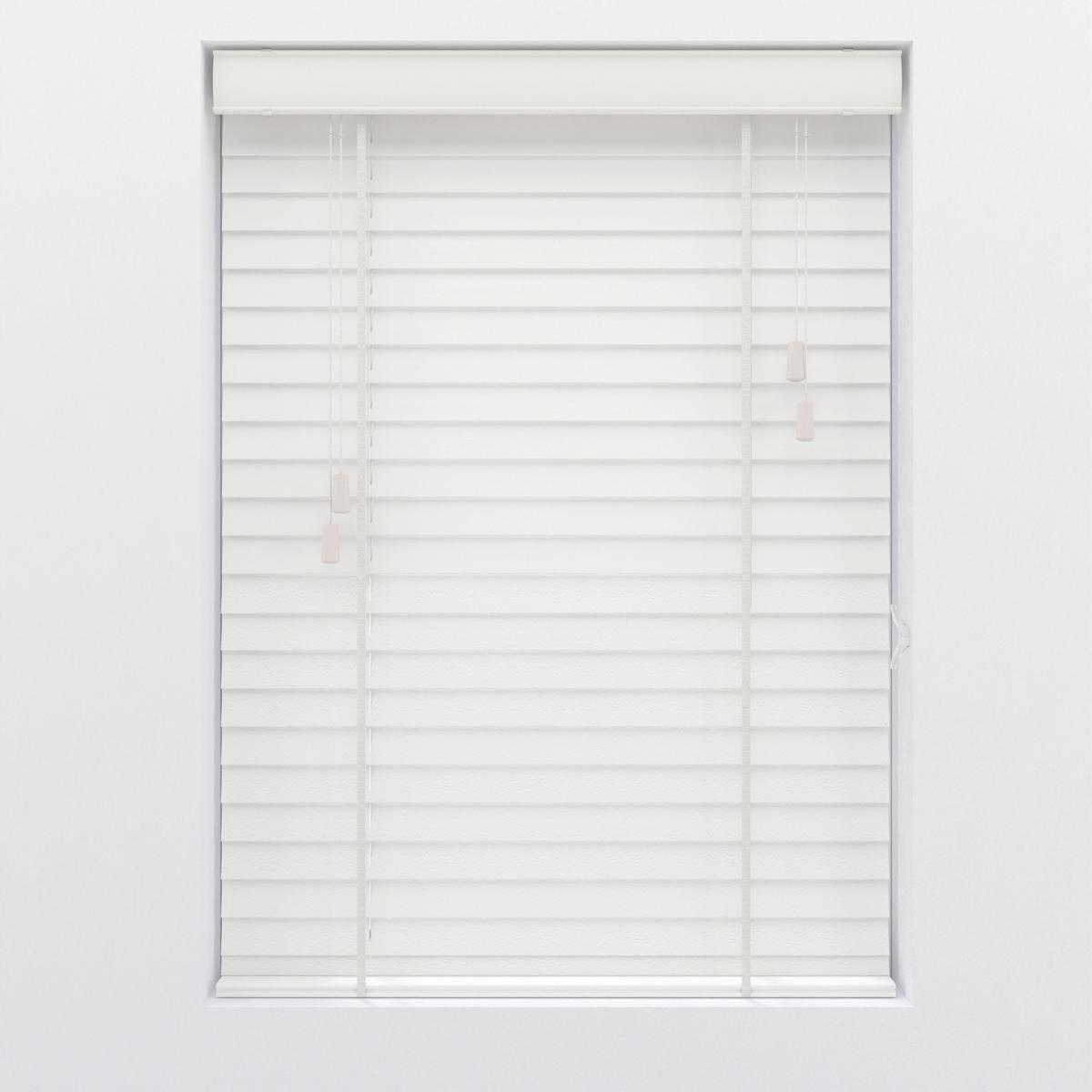 Jalousie Venetian 150x240 cm mit Schnurzug - Weiß, Natur, Holz (150/240cm)