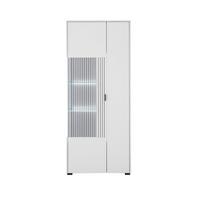 Lowboard Hudson Schwarz/Weiß B: 75 cm - Schwarz/Weiß, Design, Glas/Holzwerkstoff (75/180/38cm) - MID.YOU