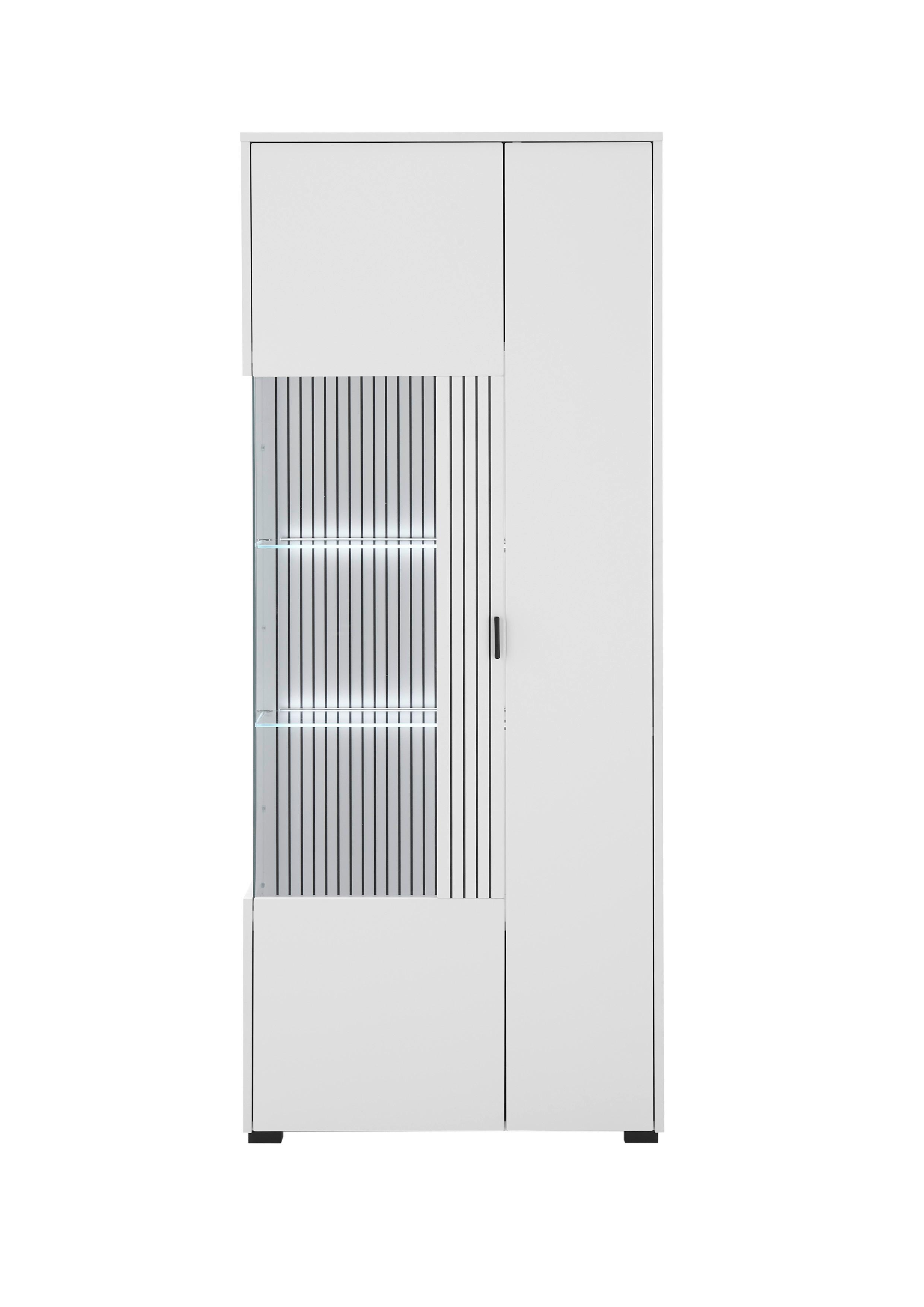 Lowboard Hudson Schwarz/Weiß B: 75 cm