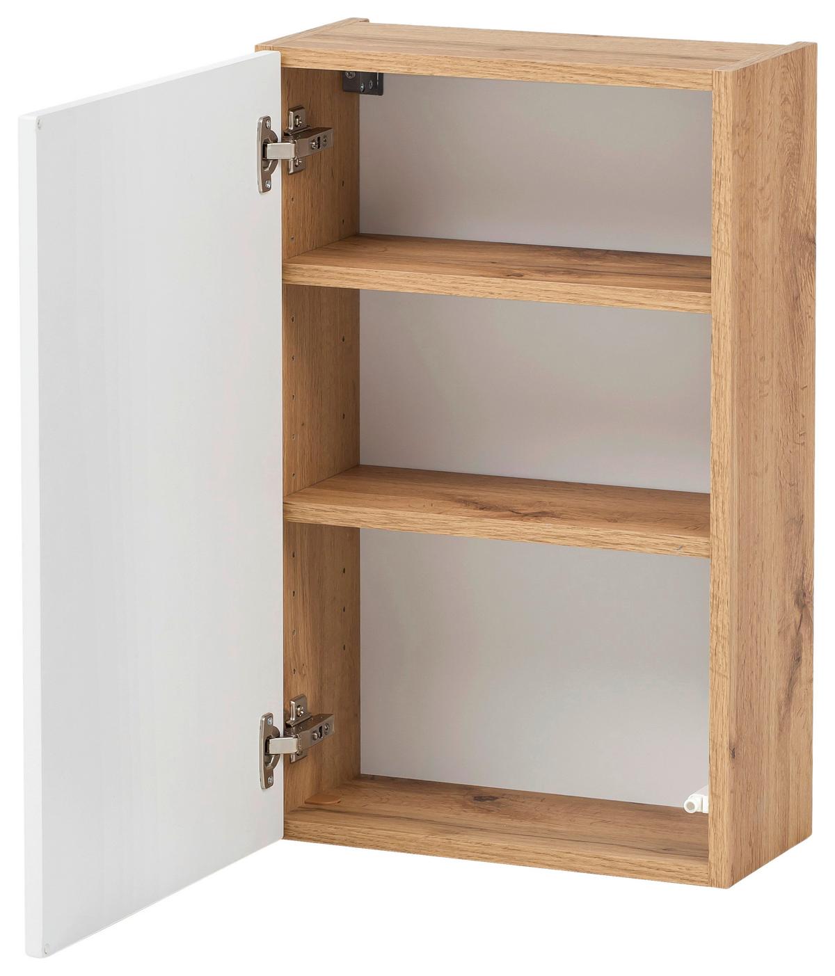 Hängeschrank Kopenhagen B: 40 cm Weiß/Eiche Dekor - Eichefarben/Weiß, KONVENTIONELL, Holzwerkstoff (40/64/20cm) - Held