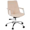 Drehstuhl Saranto II Beige - Beige/Alufarben, MODERN, Kunststoff/Textil (57/100/75cm) - MID.YOU