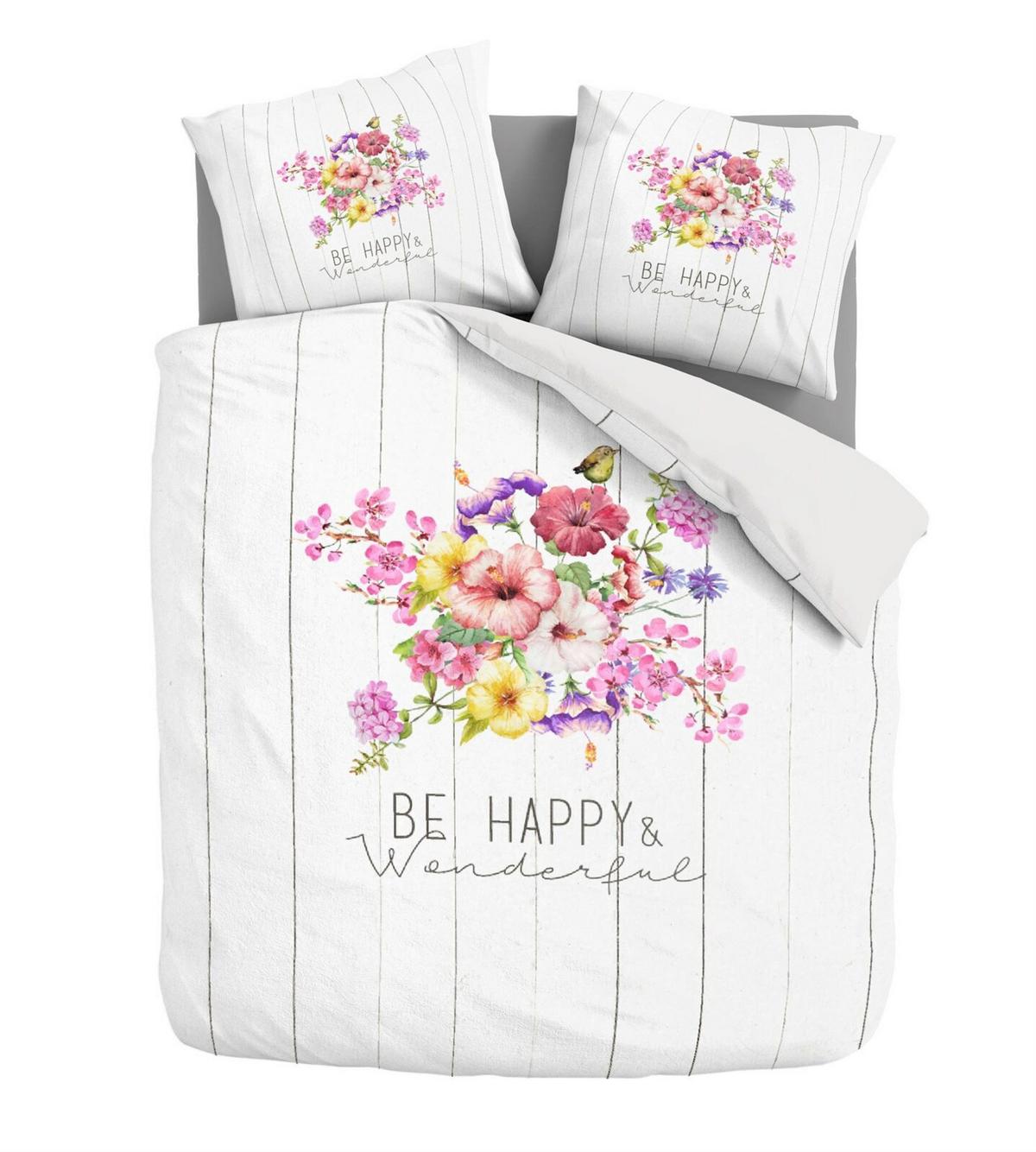 POVLEČENÍ BEHAPPY 125 SAND 135X200 - pískové barvy, Basics, textil (135/200cm) - Kayoom